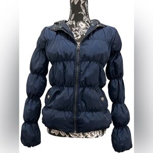 BETHANY MOTA blue puffer jacket